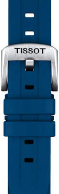 Pryžový řemínek Tissot T852.044.837 20mm, modrý, Quick Release