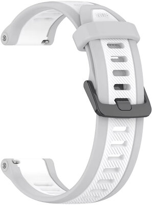 Silikonový řemínek Ricardo 18mm (Garmin Venu 2S, Vívoactive 4S, Forerunner 265S, Venu 3S aj.), bílý, Quick Release