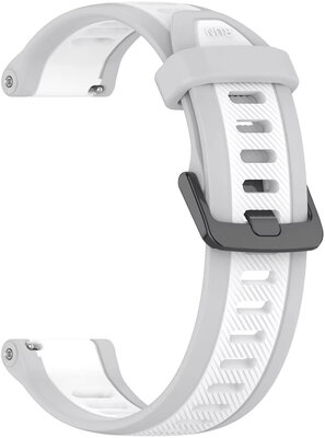 Silikonový řemínek Ricardo 20mm (Garmin Venu, Venu Sq, Venu Sq 2, Venu 2 plus aj.), šedý, Quick Release
