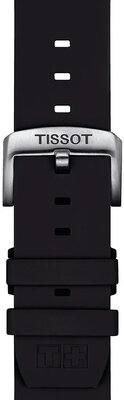 Silikonový řemínek Tissot T852.047.179 22mm, černý, Quick Release