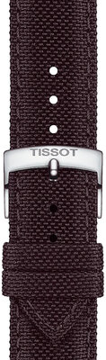 Textilní řemínek Tissot T852.048.181 21mm, hnědý, Quick Release