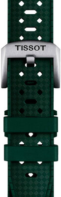 Pryžový řemínek Tissot T852.049.961 20mm, zelený, Quick Release