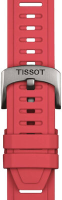 Silikonový řemínek Tissot T852.049.243 21mm, červený, Quick Release