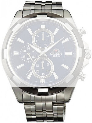 Ocelový náramek Orient PDEZWSS 24mm (pro UY01), stříbrný