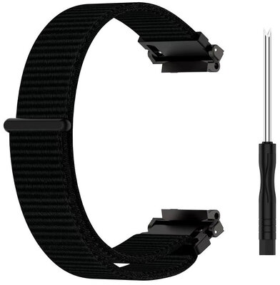 Nylonový řemínek Ricardo (pro Amazfit T-Rex 2), černý, Quick Release + příslušenství na výměnu