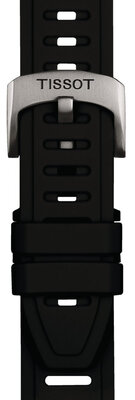 Silikonový řemínek Tissot T852.049.249 21mm, černý (vel. XS), Quick Release