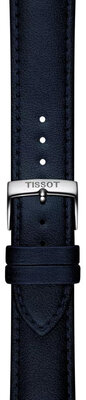 Kožený řemínek Tissot T852.050.303 20mm, modrý, vegan, Quick Release