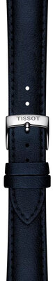 Kožený řemínek Tissot T852.050.305 18mm, modrý, vegan, Quick Release