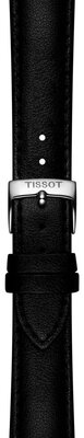 Kožený řemínek Tissot T852.050.319 18mm, černý, vegan, Quick Release