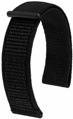 Textilní řemínek Hirsch Velcro L 41409050-5, černý, suchý zip, délka L, Quick Release