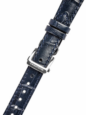 Kožený řemínek Orient UL024018J0 14mm (pro modely RE-ND00), modrý