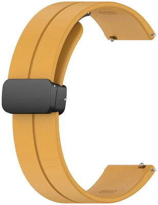 Silikonový řemínek Ricardo 22mm (pro Huawei Watch GT 4, 5), žlutý, Quick Release