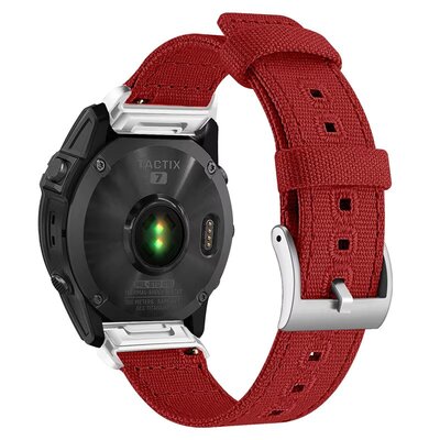 Nylonový řemínek Ricardo 26mm (pro Garmin Fenix 8/7X/6X (51mm), Tactix aj.), červený, QuickFit