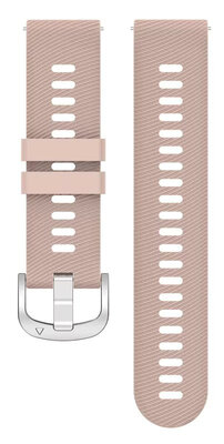 Silikonový řemínek Ricardo 18mm (pro Garmin Venu 2S, Vívoactive 4S, Forerunner 265S, Venu 3S aj.), béžový, Quick Release