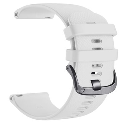 Silikonový řemínek Ricardo 20mm (pro Garmin Venu, Venu Sq, Venu 2 plus aj.), bílý, Quick Release, prodloužená délka