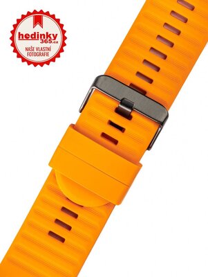 Silikonový řemínek Ricardo 26mm (pro Garmin Fenix 8/7X/6X (51mm), Tactix aj.), oranžový, QuickFit