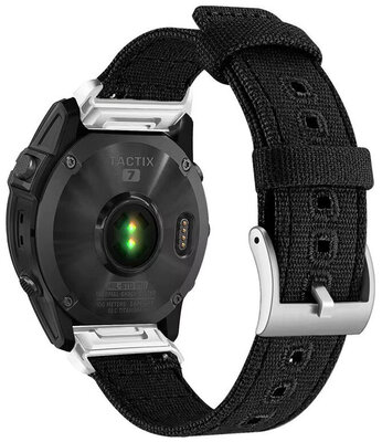 Nylonový řemínek Ricardo 26mm (pro Garmin Fenix 8/7X/6X (51mm), Tactix aj.), černý V5, QuickFit